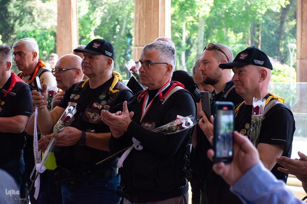 آیین استقبال از موتورسواران لهستانی در اصفهان