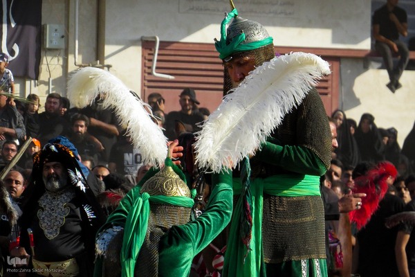 مراسم خیمه‌سوزان و مقتل‌خوانی در خمینی‌شهر اصفهان