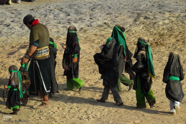 مراسم خیمه‌سوزان و مقتل‌خوانی در خمینی‌شهر اصفهان