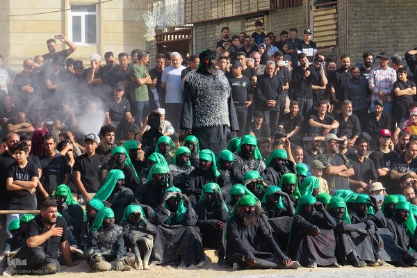 مراسم خیمه‌سوزان و مقتل‌خوانی در خمینی‌شهر اصفهان