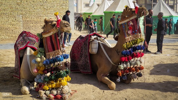مراسم خیمه‌سوزان و مقتل‌خوانی در خمینی‌شهر اصفهان