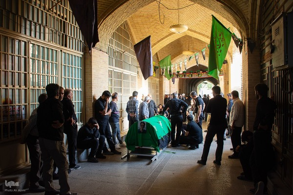 مراسم تشییع پیکر مرحوم سیدمهدی اعتصامی، فعال قرآنی اصفهان