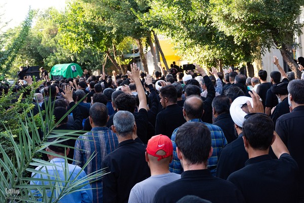 مراسم تشییع پیکر مرحوم سیدمهدی اعتصامی، فعال قرآنی اصفهان