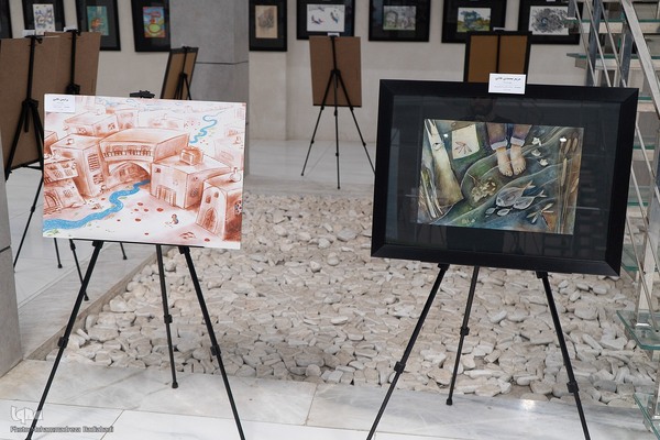 نمایشگاه آثار منتخب دومین جایزه سال سهراب سپهری در کاشان