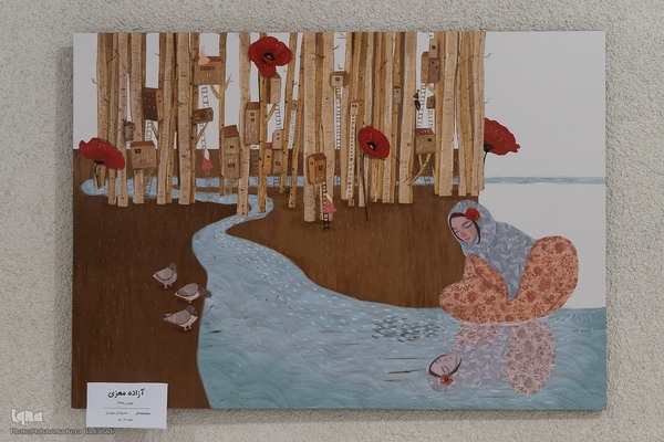 نمایشگاه آثار منتخب دومین جایزه سال سهراب سپهری در کاشان