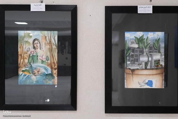 نمایشگاه آثار منتخب دومین جایزه سال سهراب سپهری در کاشان