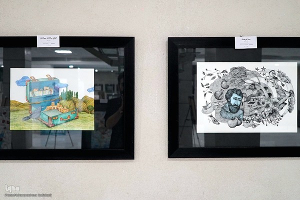 نمایشگاه آثار منتخب دومین جایزه سال سهراب سپهری در کاشان