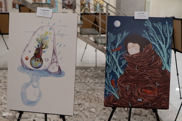 نمایشگاه آثار منتخب دومین جایزه سال سهراب سپهری در کاشان