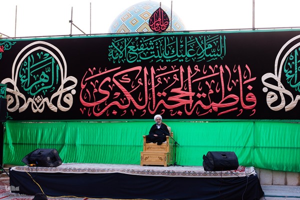 مراسم روضه حضرت زهرا(س) در تخت فولاد