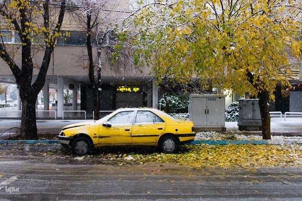 اصفهان در آغوش برف