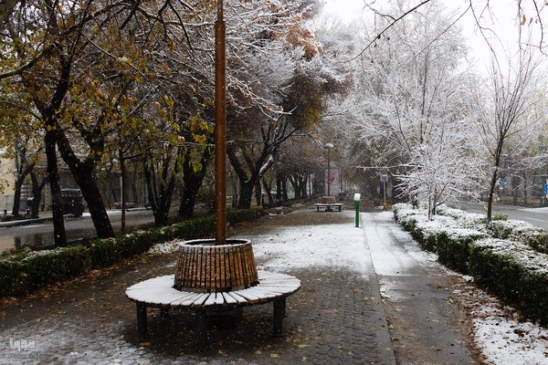 اصفهان در آغوش برف