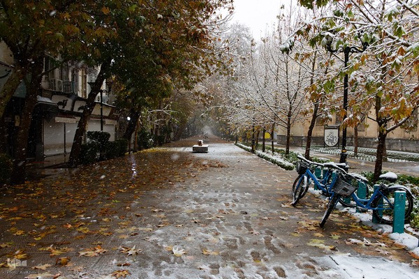 اصفهان در آغوش برف