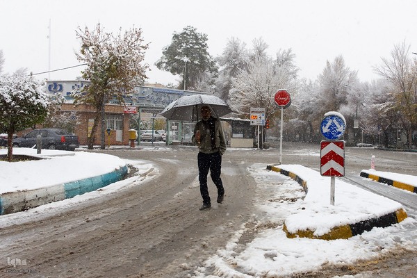 اصفهان در آغوش برف