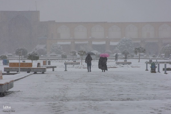 اصفهان در آغوش برف