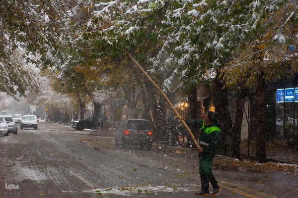 اصفهان در آغوش برف