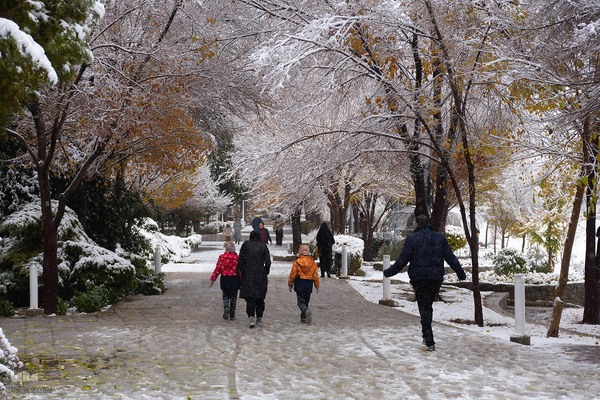 اصفهان در آغوش برف