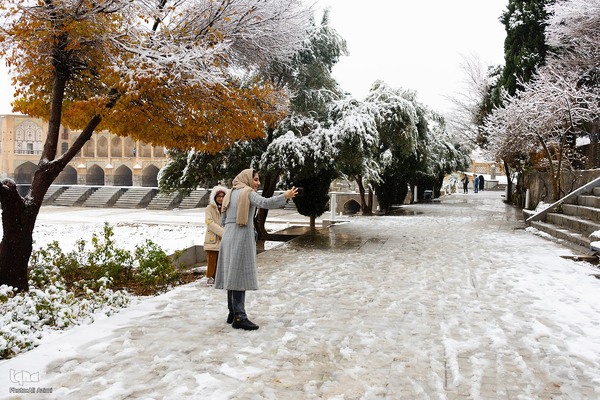 اصفهان در آغوش برف