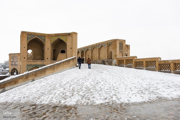 اصفهان در آغوش برف