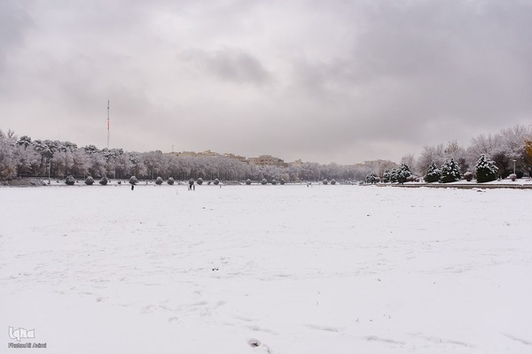 اصفهان در آغوش برف