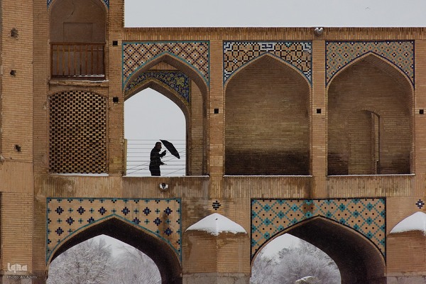 اصفهان در آغوش برف