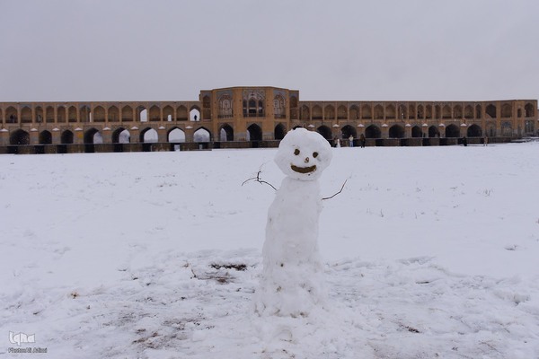 اصفهان در آغوش برف