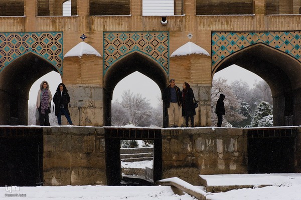 اصفهان در آغوش برف