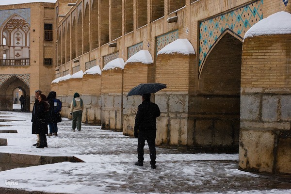 اصفهان در آغوش برف