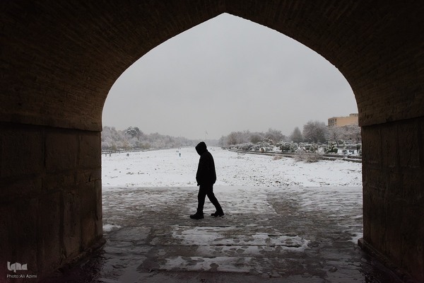 اصفهان در آغوش برف