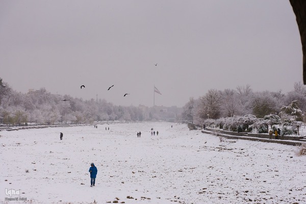 اصفهان در آغوش برف