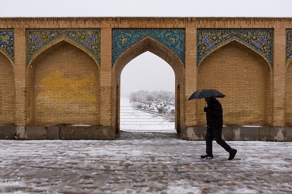 اصفهان در آغوش برف