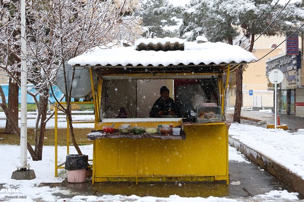 اصفهان در آغوش برف